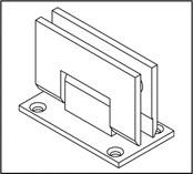 CHARNIÈRE BILBAO POUR PAROI DE DOUCHE 90° MUR / VERRE (BO5218010)